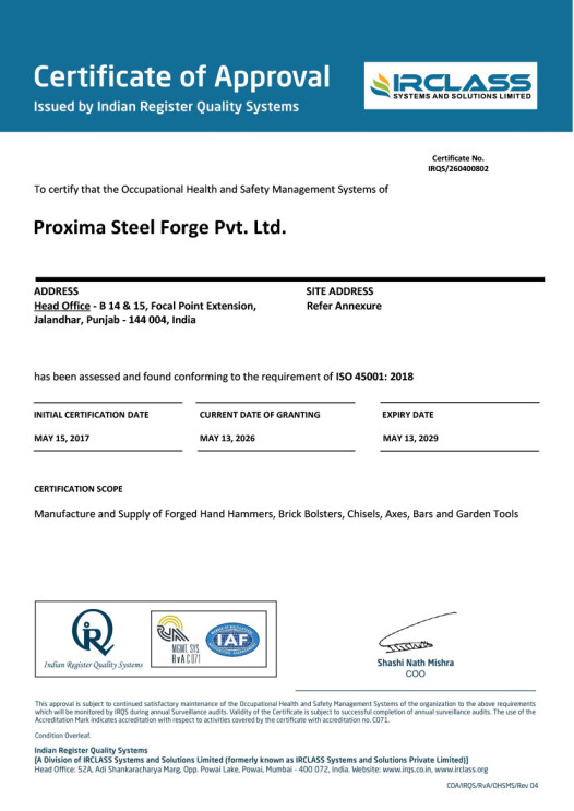 ISO 45001-2018 OHSMS