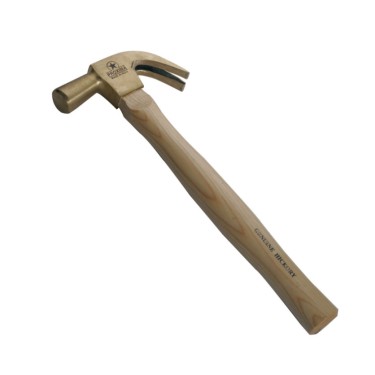 Brass Claw Hammer With Hickory Handle