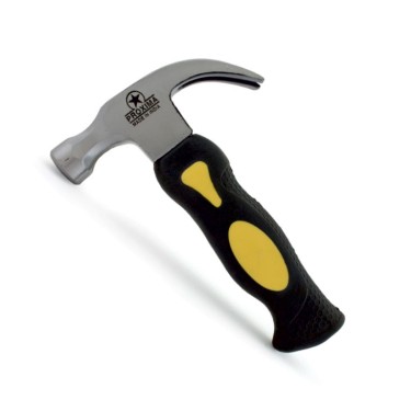 Stubby Claw Hammer With Fiberglass Handle